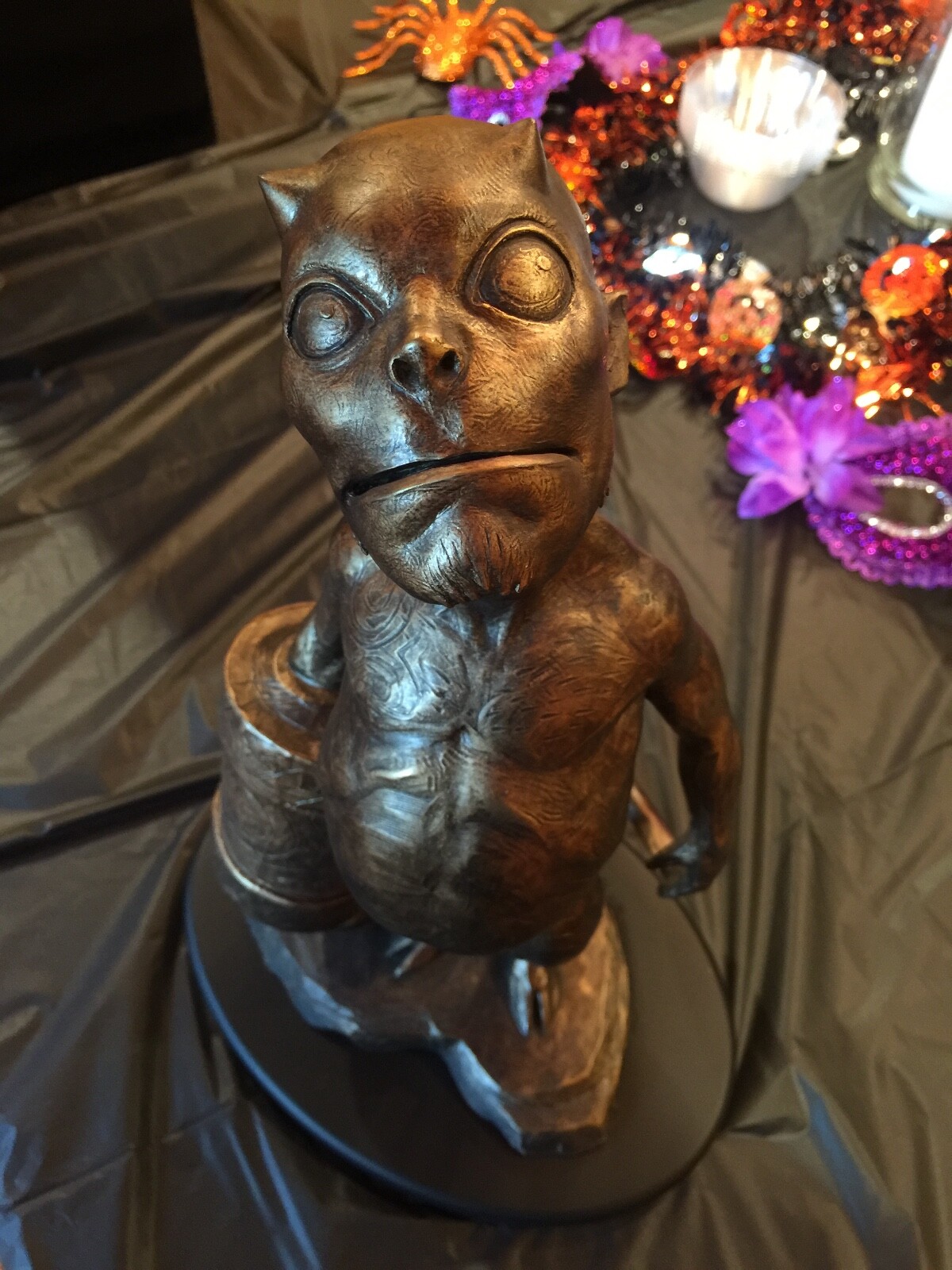 Sideshow HELLBOY HELLBABY Faux Bronze Statue Maquette Mike Mignola NEW! #118/500 - Picture 11 of 12