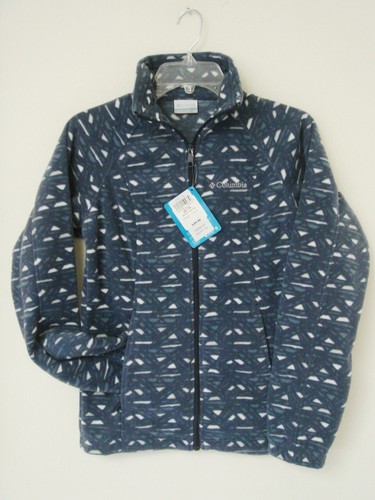 Columbia Sawyer Rapids Printed Full Zip Fleece Jacket Women XS Blue (NoSalesTax) - Picture 3 of 7