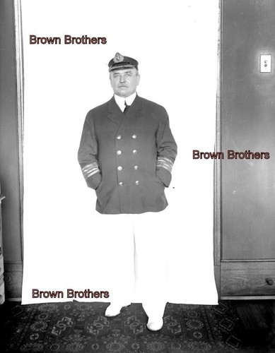 1910s Cunard Ocean Liner Captain Roberts Photo & Glass Camera Negative (2) - Picture 2 of 5