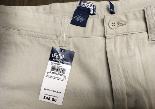 Ralph Lauren Shorts Youth Size 20 Khaki Outdoors Casual Cotton New - Picture 3 of 4