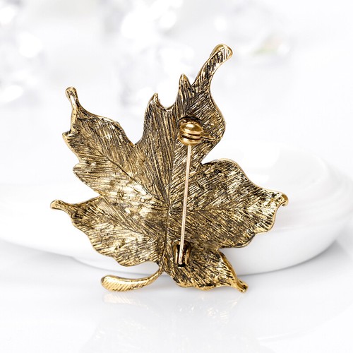Colorful Maple Leaf Piercing Brooch Pin Collar Decor Badge Corsage Women Je-w-mx - Picture 4 of 10