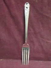 International Sterling SPRING GLORY   DINNER FORK 7 1/4" 48g  Monogram  L