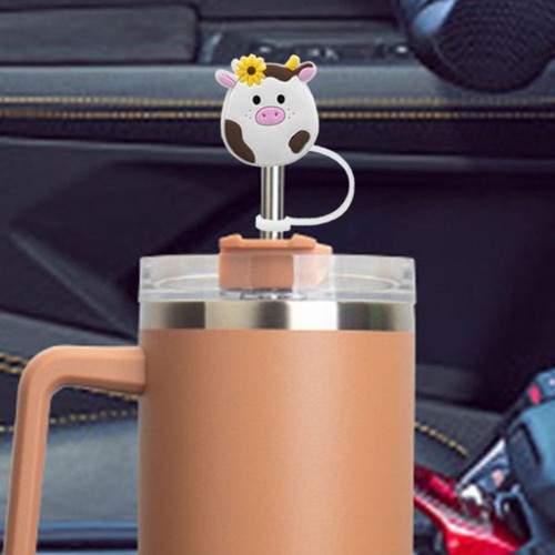 1Pc Dust-proof Straw Topper Silicone Straw Stopper 30/40Oz Cup - Picture 4 of 12
