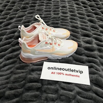 Nike Air Max 270 React 'Crimson Tint' US Men sz10.5, Women sz12 Rare White Pink