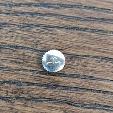 Vintage Jaeger LeCoultre Steel 6.3mm Watch Crown Part, 0.9mm Tap (G240)