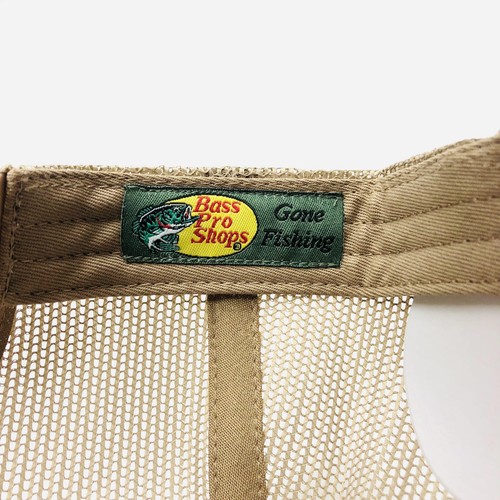 Khaki Cafe Original Bass Pro Shops Hat Gorra Gorrita del Pescado Cachucha Cap - Picture 7 of 7