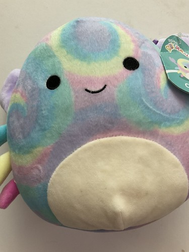 Squishmallow Squishmallows Tie Dye Pastel Christabel Crab 8” Plush Soft Toy - Picture 3 of 13