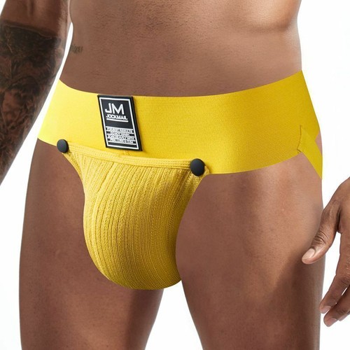 Jockmail Para Hombre Bolsa Extraíble Correa de Cintura Profunda Correa de Tira Ropa Interior Breve - Imagen 6 de 14