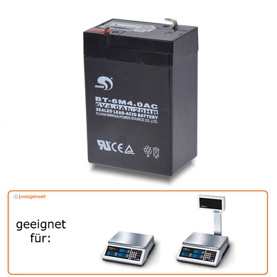 Blei-Vlies-Akku - Aufladbare Batterie - CAS ERP-RBA für Ladenwaage CAS ER Plus