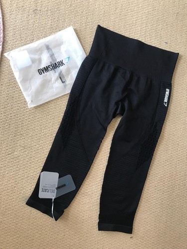gymshark seamless energy high waisted cropped leggings {large}