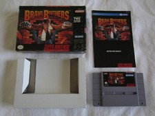 Brawl Brothers (SNES) Super Nintendo CIB Complete Box 1993 Jaleco Bros RARE