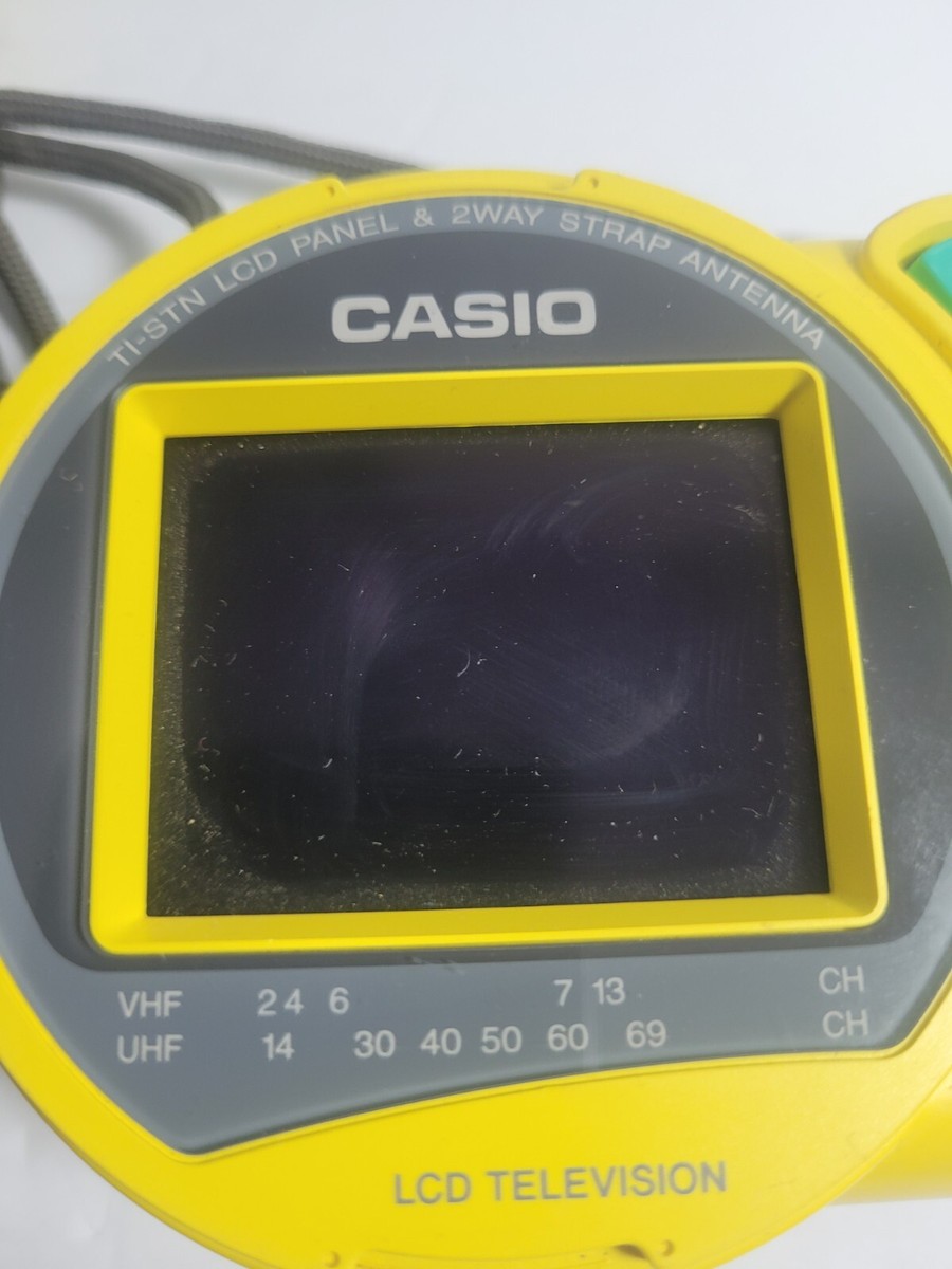 Portable TV Vintage Casio JY-70 LCD Color Television Tested
