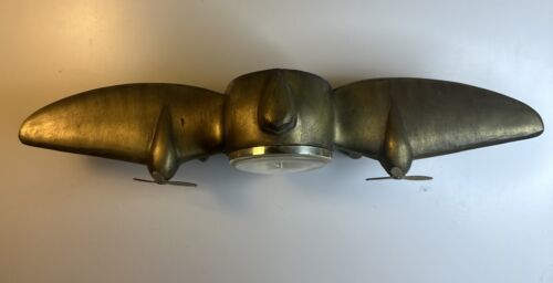 Vintage Shannon Sarsaparilla Solid Brass Airplane Propeller Desk Clock - Picture 5 of 7