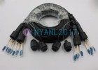 50M Armored Fiber Cable 8 Strand Fiber Optic Patch Cord LC-LC UPC SM TPU Field