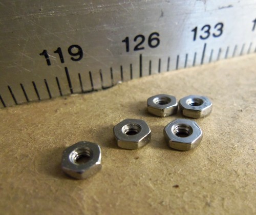 25 Stück - Empire Mfg Co - Edelstahl Sechskant Glatt Muttern P/N: MS35649-224 (NOS) - Bild 2 von 3