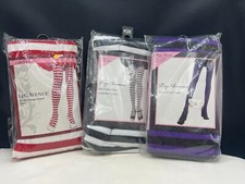 Plus Size Leg Avenue Opaque Striped Tights 7100Q Assorted Colors