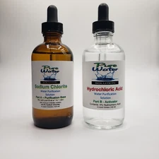 The Original - ClO2 - Water Purification Drops by Pure Water Solution, Total 8oz