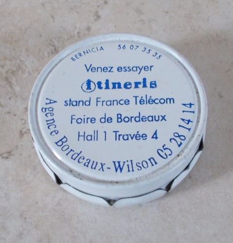 Ancienne boite metal ITINERIS France Télécom blanc vintage GSM 1990s pub #2 - Imagen 4 de 4