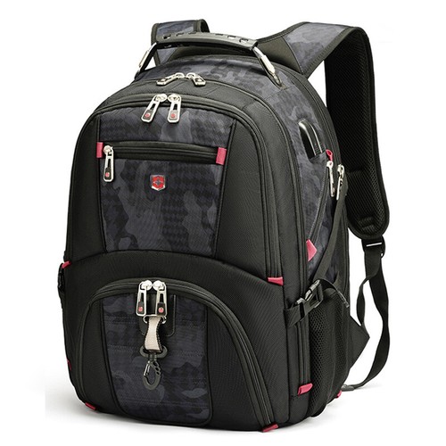 Herren Rucksack Swiss Ruigor Backpack Laptop Notebook Koffer Taschen shoulderBag - Afbeelding 13 van 13