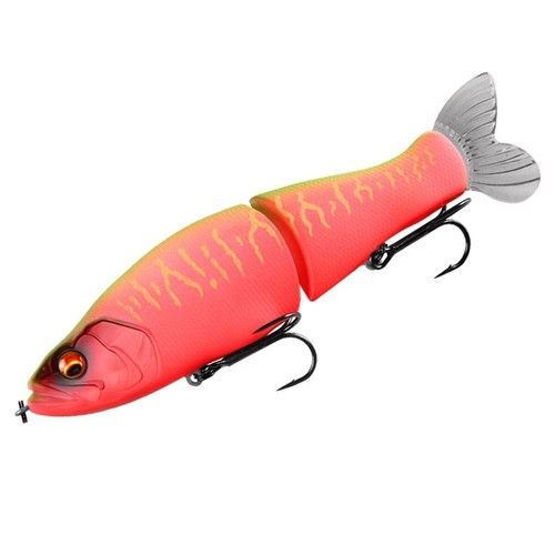 Fishing Lures 135mm 1oz Jointed minnow Wobblers Body with Soft Tail SwimBaits - Picture 32 of 34
