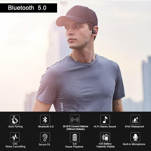 Wireless Earphones Earbud Bluetooth In-Ear lot Charger iPhone Android All Colors - Foto 77 di 179