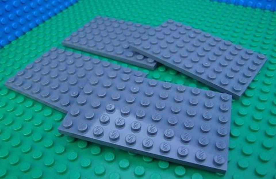 Lego DARK GREY 6x10 BASEPLATES Base Plates City Town Pirates Castle Kingdoms NEW - image 1 of 1
