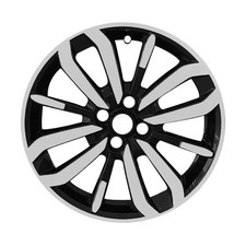 Reconditioned Machined and Painted Gloss Black Aluminum Wheel 17 x 7