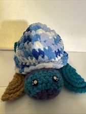 Handmade Crochet Stuffed Turtle  Octopus