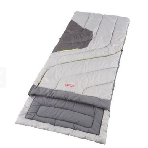 Coleman Adjustable Comfort Adult Sleeping Bag Durable Portable 33x78" Pillow Pad