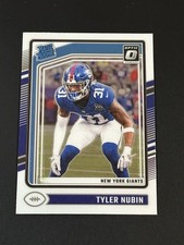 2024 Panini Donruss Optic Tyler Nubin Rated Rookie #296 New York Giants RC (Z)