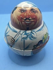 Vintage 1980 Bristol Ware Tin Canister - Chef