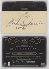 2011 SP Legendary Cuts Black Cut Signatures /9 Mike Garcia #CLE-MG Auto