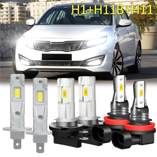 For 2011-2013 Kia Optima 6x Led Headlight High/Low Fog light Bulbs Combo 6000k - Bild 1 von 17