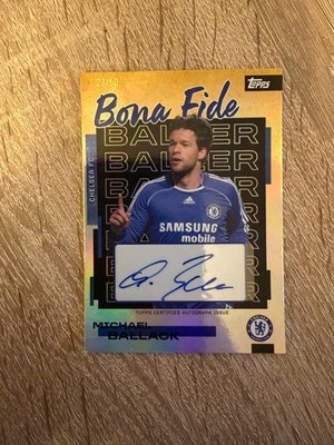 2025-26 Topps Team set Chelsea FC - Michael Ballack /50 Auto Bona