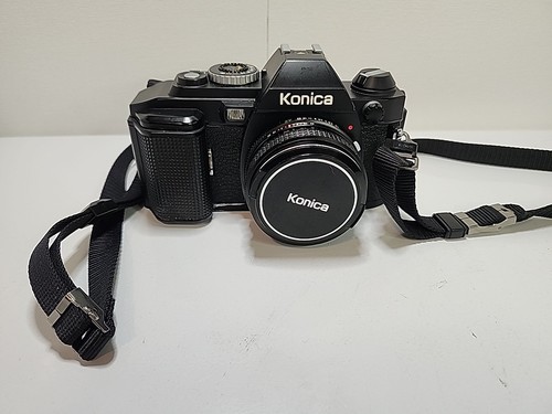 Macchina fotografica vintage Konica Tokina FS-1 pellicola 80-200 con accessori 40 mm - Foto 5 di 10