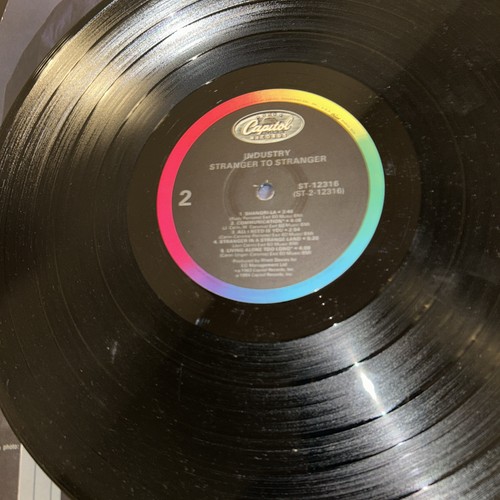 INDUSTRY Stranger To Stranger 1983 1st press w/inner synth pop electro LP RARE - Picture 7 of 7