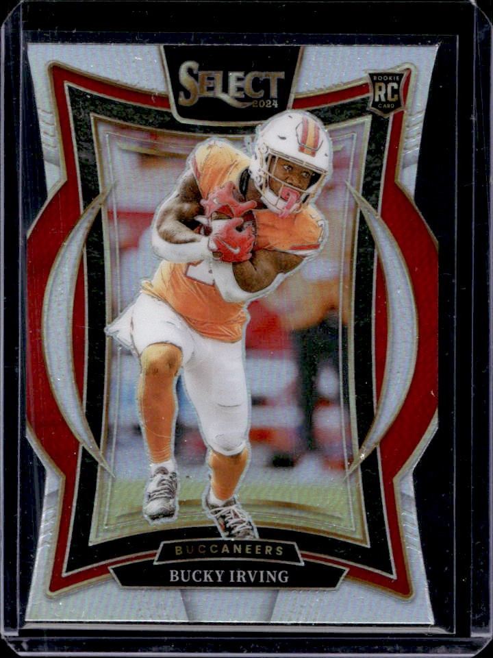 2024 Select Bucky Irving Concourse RC Silver Prizm Die-Cut #4 Buccaneers