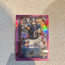 Topps Chrome 2025 Jaxson Dart Rookie On Card Autograph Pink Refractor /250 