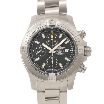 BREITLING Avenger A13317 Chronograph Automatic Black Dial Mens 90331877