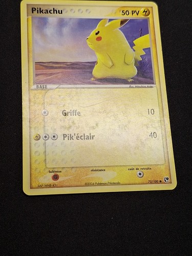 Pikachu 72/100 Ex Tempête de sable Carte Pokémon FR - Picture 5 of 13