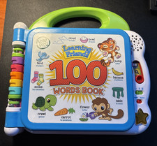 Leap Frog Learning Friends 100 Words Book English/Spanish Electronic Tested