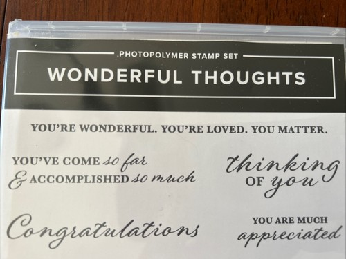 Stampin' Up! WONDERFUL THOUGHTS 14 Photopolymer Stamp Set & Matching 19 Die Set - Picture 3 of 7