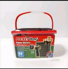 Pocket Hose Copper Bullet With Thumb Spray Nozzle AS-SEEN-ON-TV Expands to 50-ft