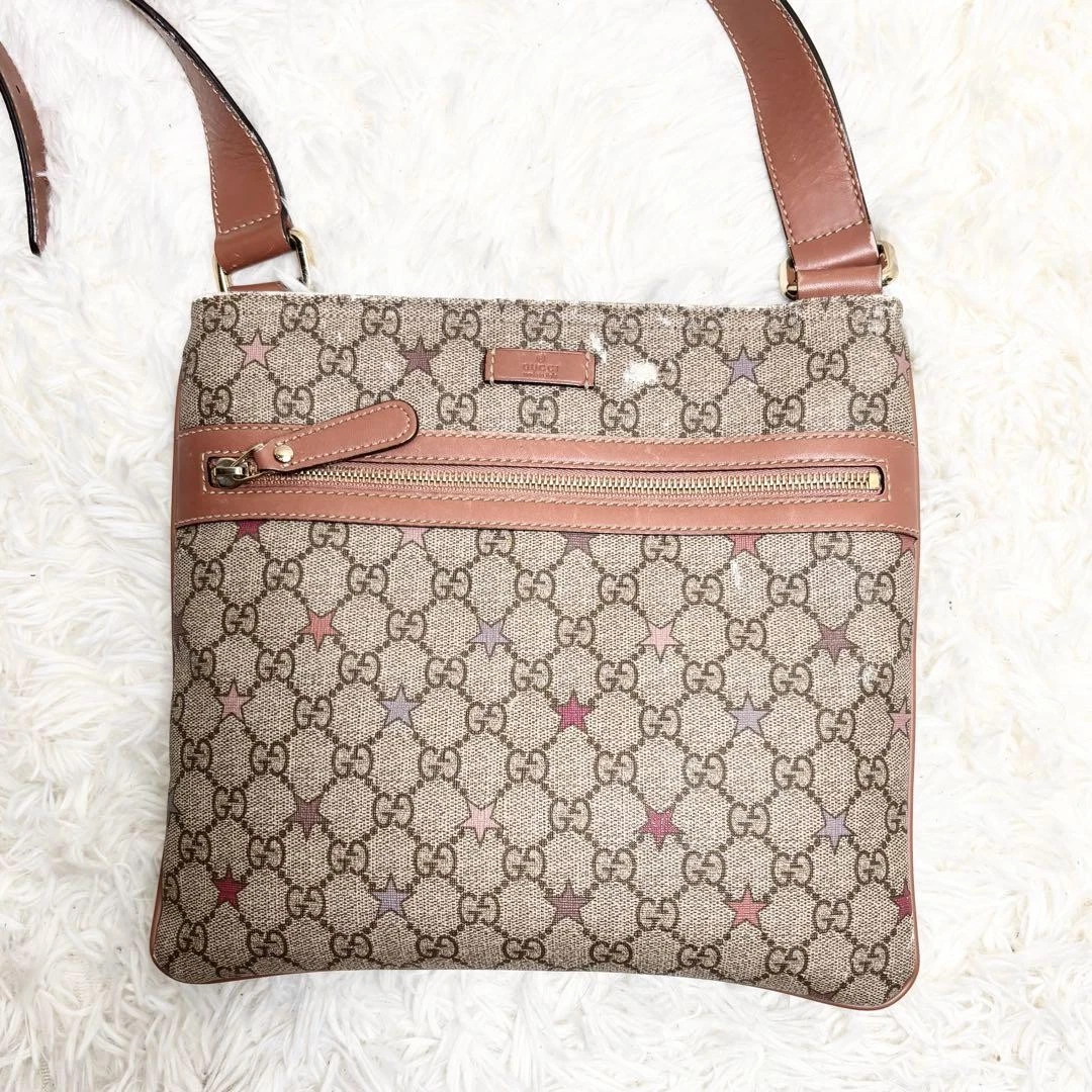 Sac à bandoulière Gucci Sacoche Gg Supreme Star bandoulière rose