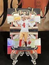 2023 Panini Select Jake Moody RC #90 Black & Red Prizm Die-Cut Concourse 49ers