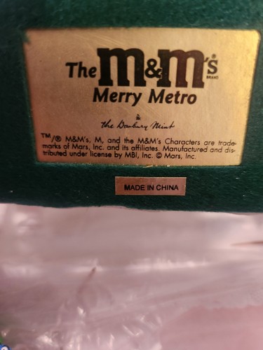 Danbury Mint the M&M’s Merry Metro Train 5-teiliges Set Sammlerstück Weihnachten - Bild 7 von 8