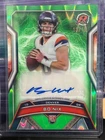 2024 Resurgence Bo Nix Auto /15 Lime Green Power Surge Rookie Denver Broncos