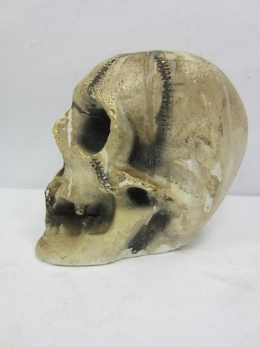 1990's? Unmarked Disneyland Glowing Chalkware Skull 5 1/2" - Picture 3 of 14