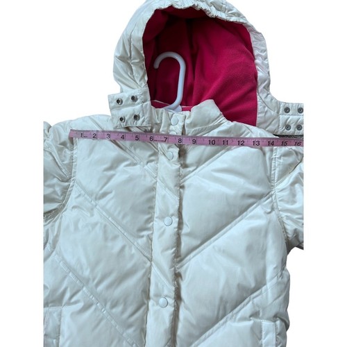 EUC down filled GAP Kids knee length coat Size 8 / Medium - Picture 9 of 11