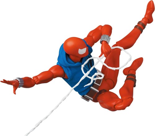 MAFEX No.186 Spider-Man SCARLET SPIDER Comic Ver. Medicom Toy Figure - Picture 10 of 15